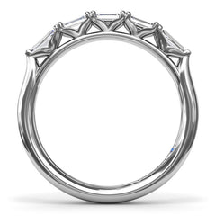 Emerald-Cut Diamond Wedding Band