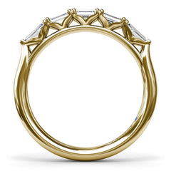 Emerald-Cut Diamond Wedding Band