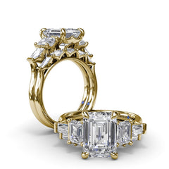 Emerald-Cut Diamond Wedding Band