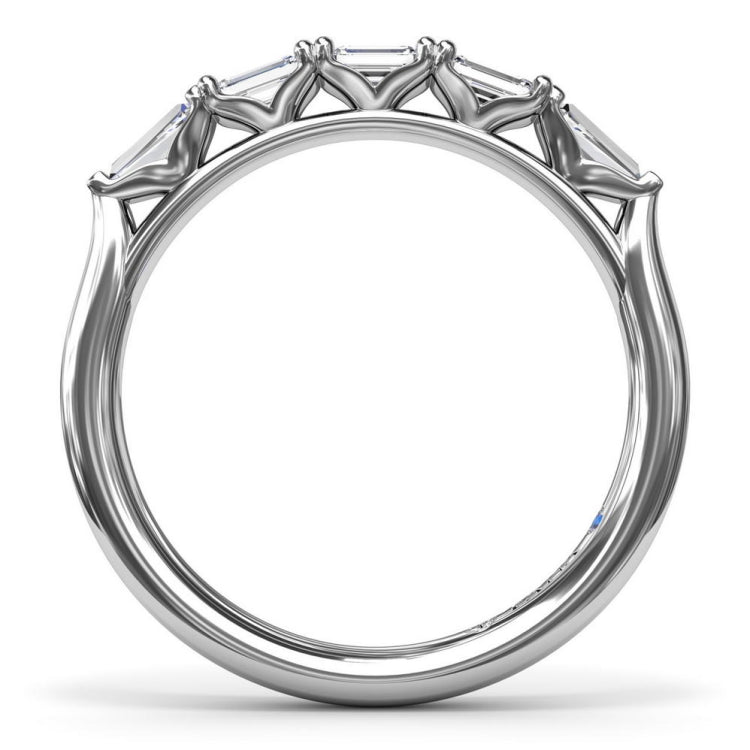 Emerald-Cut Diamond Wedding Band