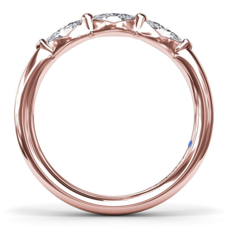 Marquise Diamond Wedding Band