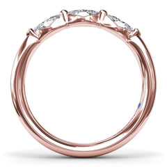 Marquise Diamond Wedding Band