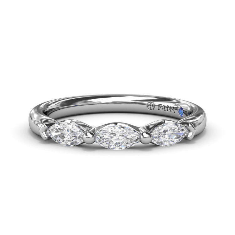 Marquise Diamond Wedding Band