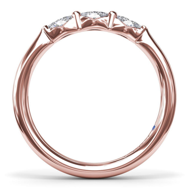 Marquise Diamond Wedding Band