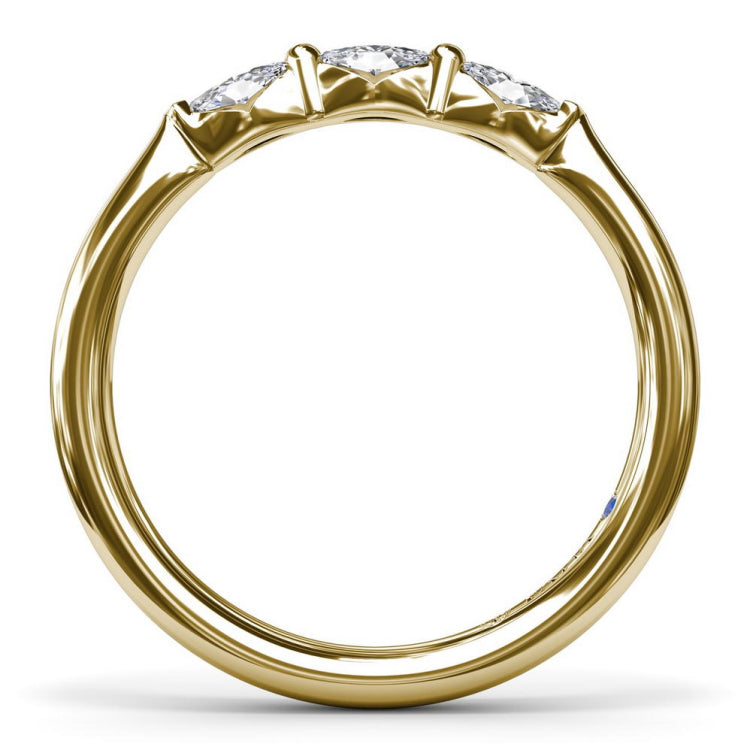 Marquise Diamond Wedding Band