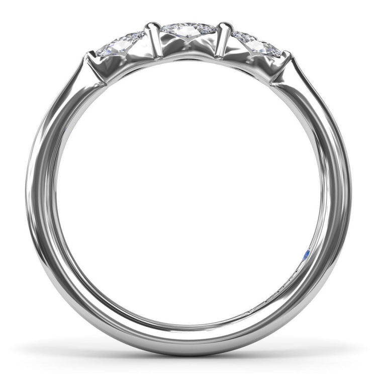 Marquise Diamond Wedding Band
