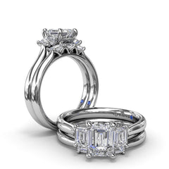 Emerald-Cut Diamond Wedding Band