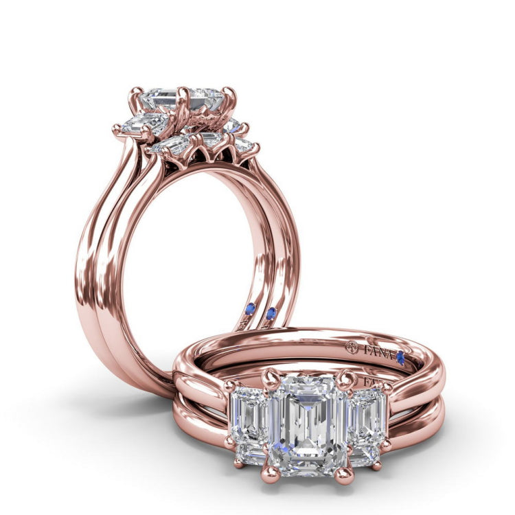 Emerald-Cut Diamond Wedding Band