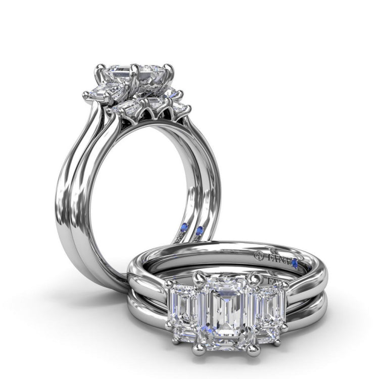 Emerald-Cut Diamond Wedding Band