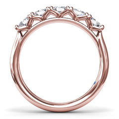 Oval Diamond Wedding Band