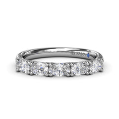 Oval Diamond Wedding Band