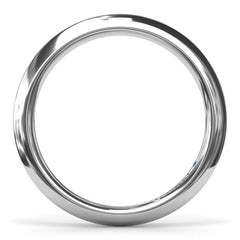 Knife-Edge Gold Wedding Band