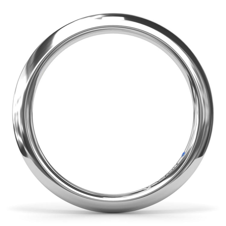 Knife-Edge Gold Wedding Band