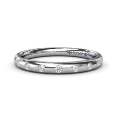 Flush Diamond Wedding Band