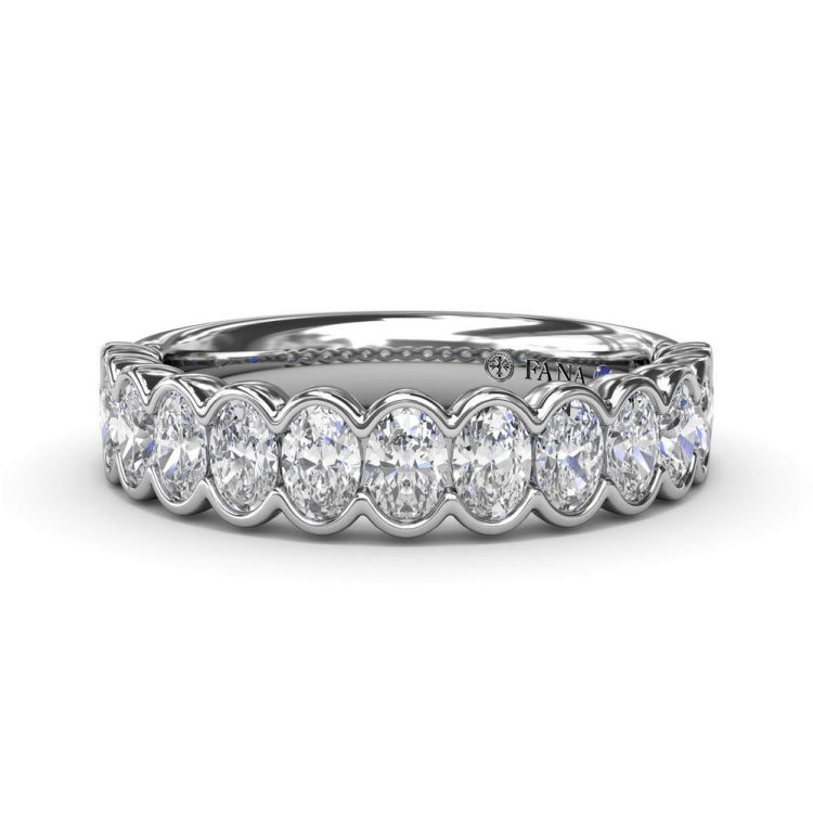 Bezel-Set Diamond Wedding Band
