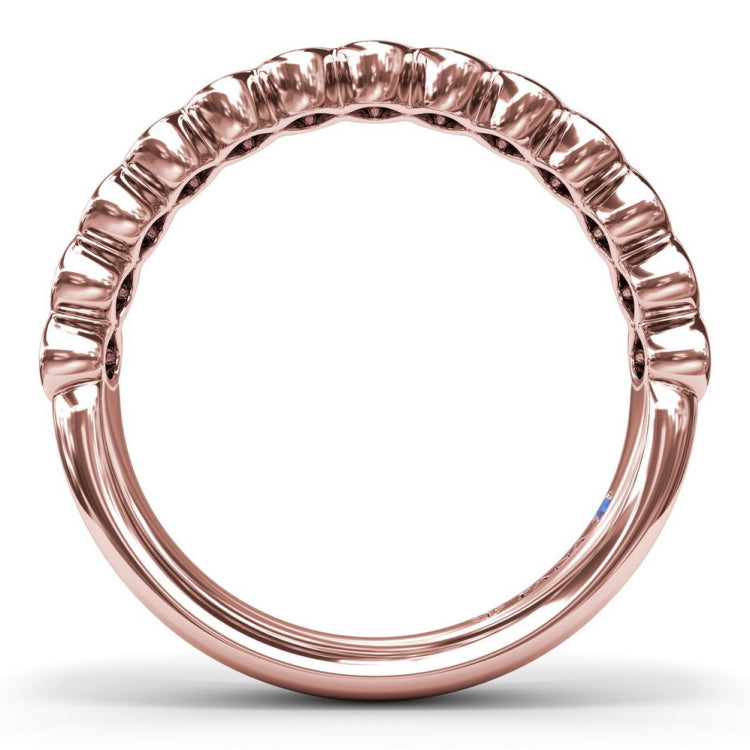 Bezel-Set Diamond Wedding Band