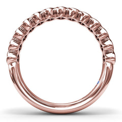 Bezel-Set Diamond Wedding Band