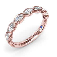 Marquise Diamond Wedding Band