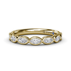 Marquise Diamond Wedding Band