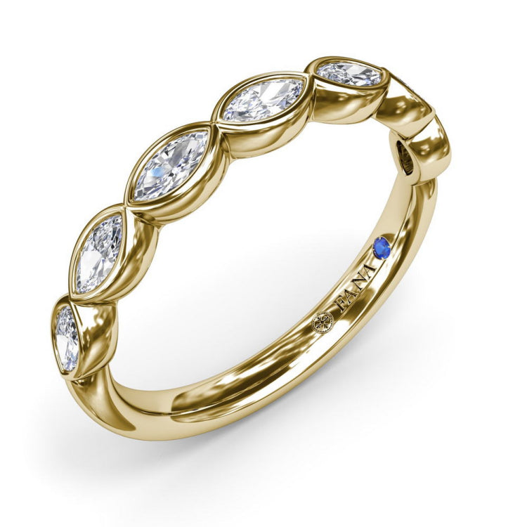 Marquise Diamond Wedding Band