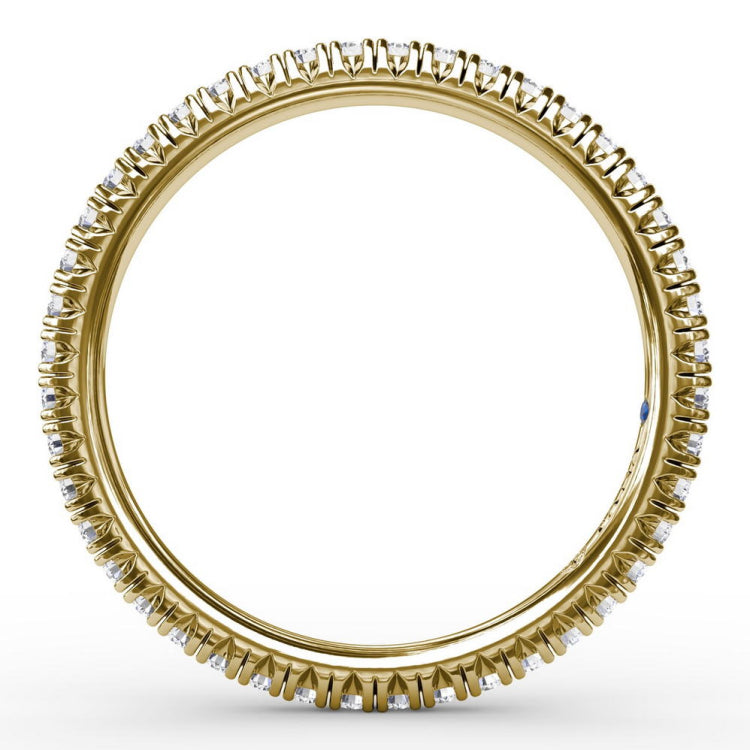 Delicate Modern Pave Eternity Band
