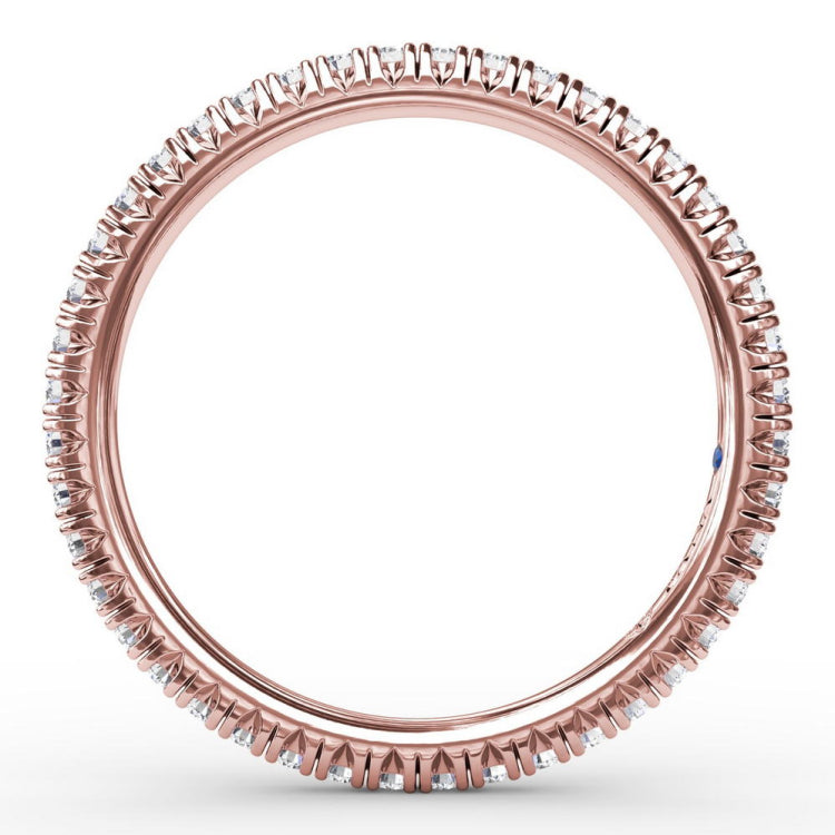 Delicate Modern Pave Anniversary Band