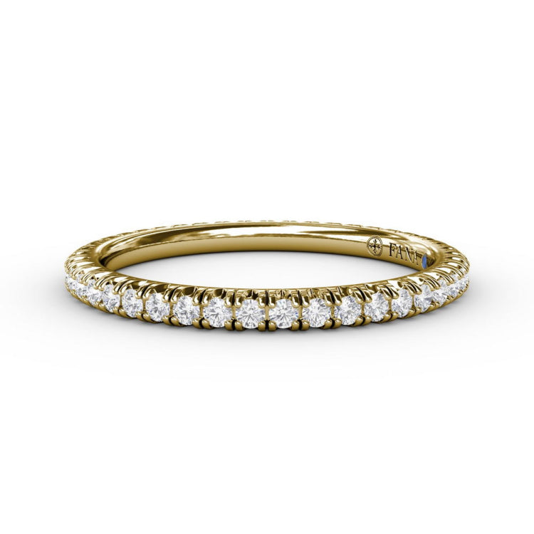 Delicate Modern Pave Anniversary Band