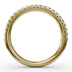 Delicate Modern Pave Anniversary Band