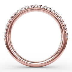 Delicate Modern Pave Anniversary Band