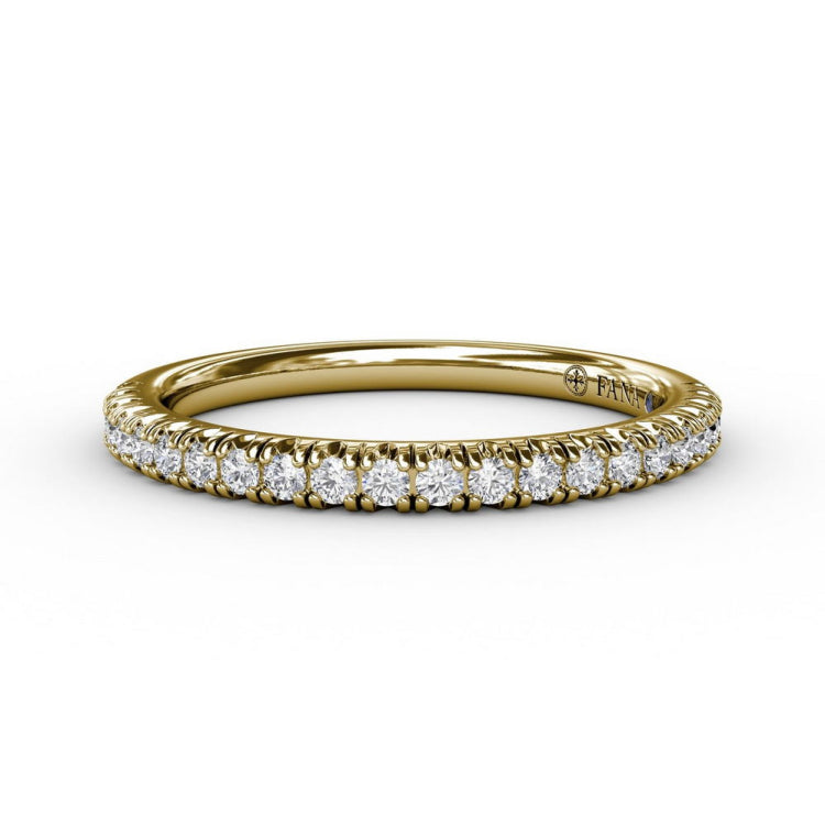 Delicate Modern Pave Anniversary Band