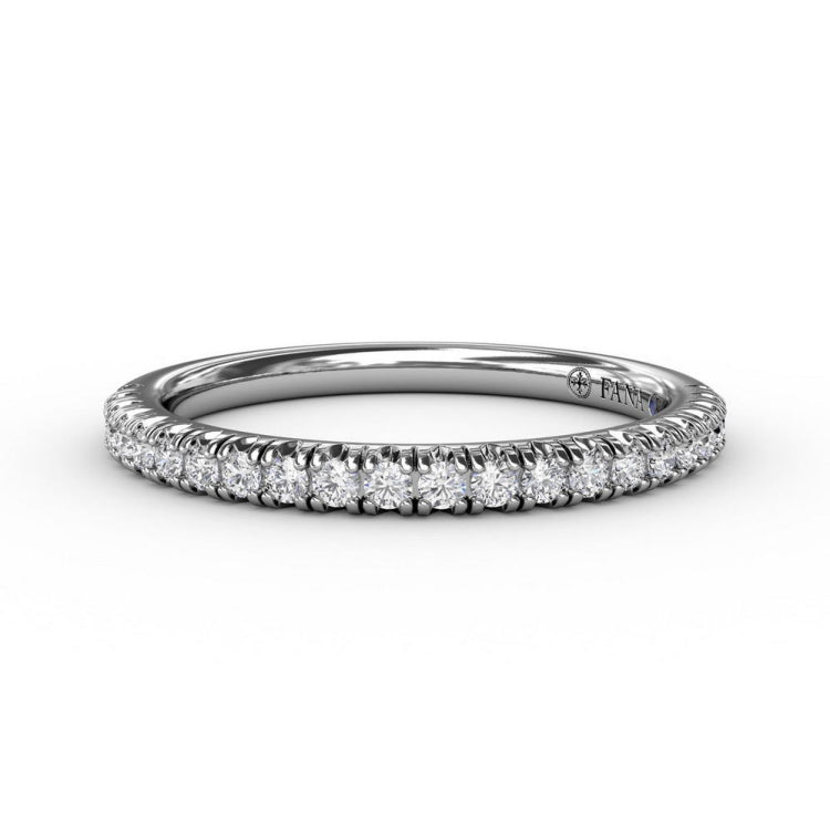 Delicate Modern Pave Anniversary Band