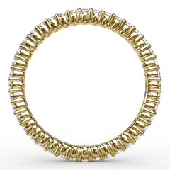 Classic Round Shared Prong Eternity Band 