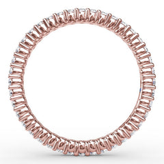 Classic Round Shared Prong Eternity Band 