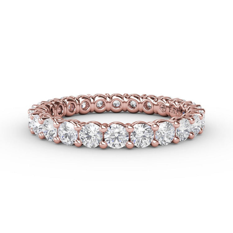 Stunning Shared Prong Eternity Band 