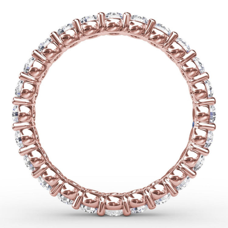 Stunning Shared Prong Eternity Band 