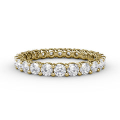 Stunning Shared Prong Eternity Band 