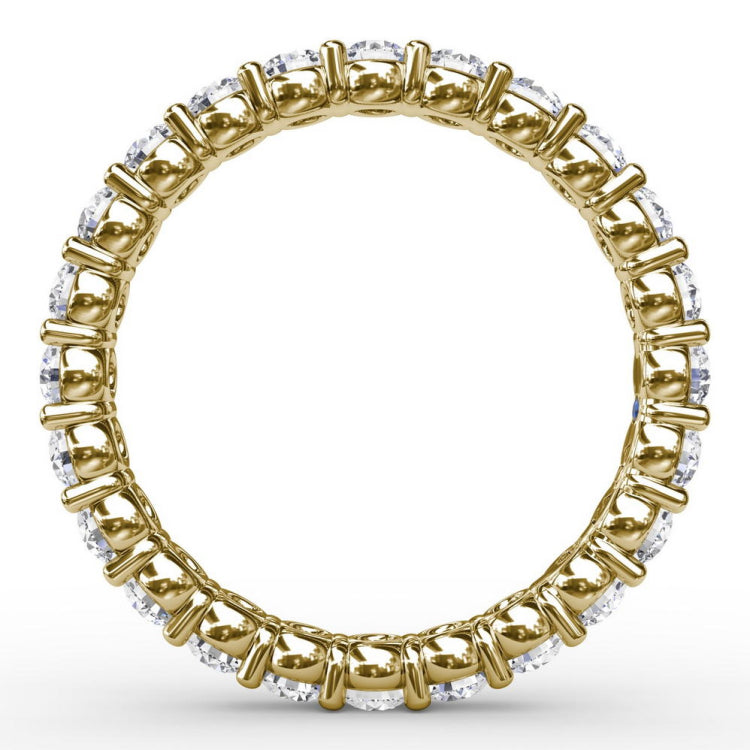 Stunning Shared Prong Eternity Band 