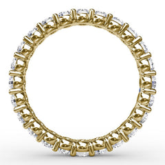 Stunning Shared Prong Eternity Band 