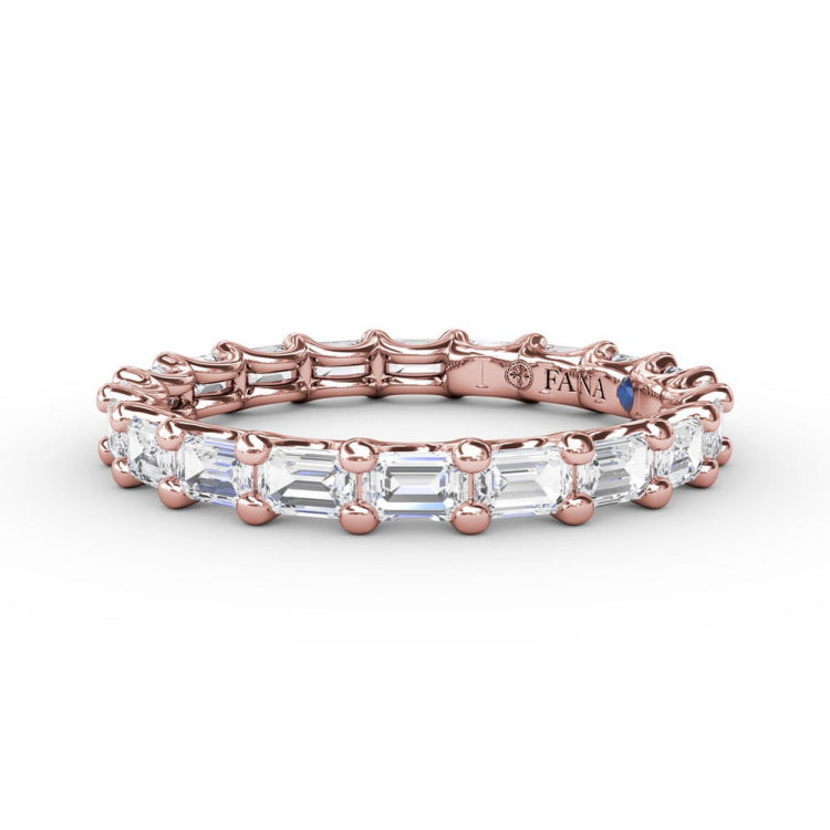 Emerald Cut Eternity Band 