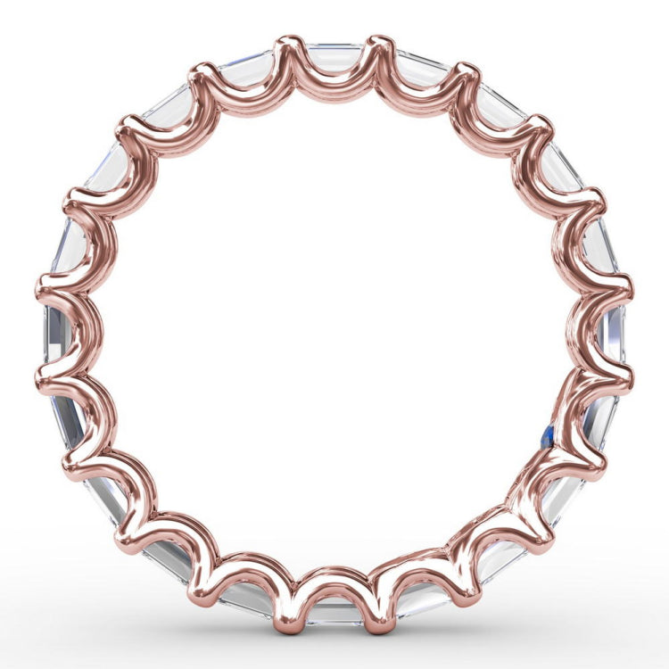 Emerald Cut Eternity Band 