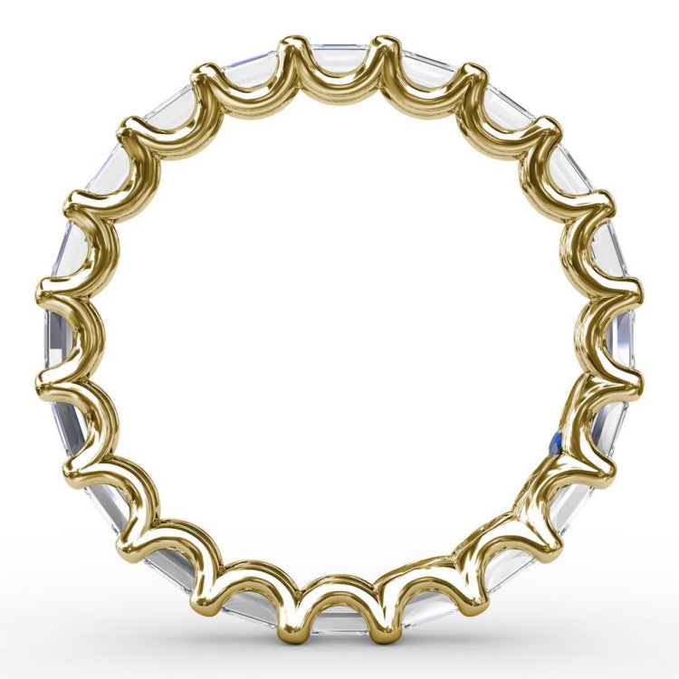 Emerald Cut Eternity Band 