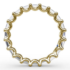 Emerald Cut Eternity Band 