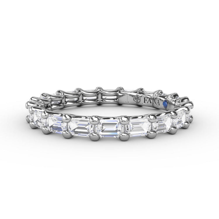 Emerald Cut Eternity Band 