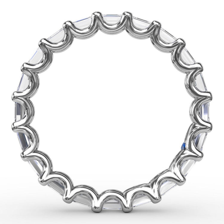 Emerald Cut Eternity Band 