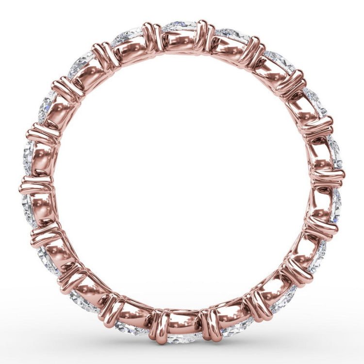 Diamond Pear Eternity Band 