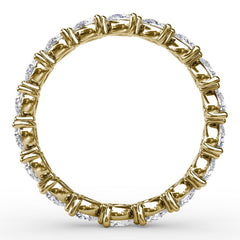 Diamond Pear Eternity Band 