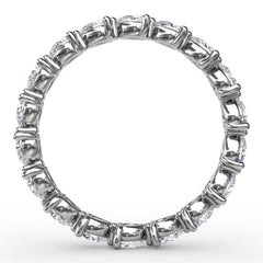 Diamond Pear Eternity Band 