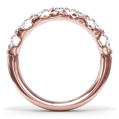 Round Diamond Anniversary Band