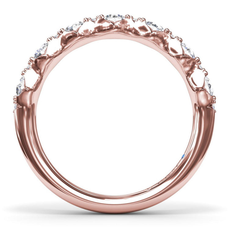 Round Diamond Anniversary Band
