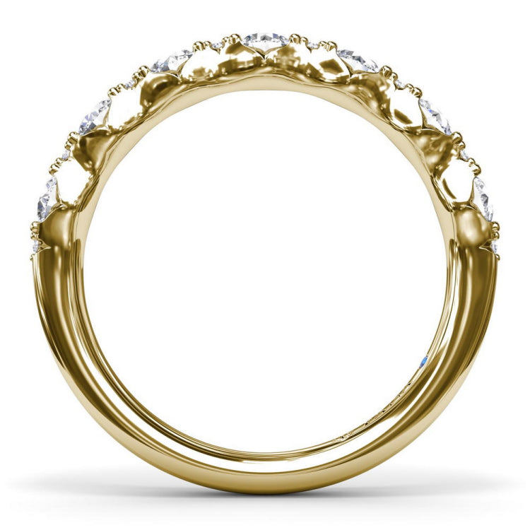Round Diamond Anniversary Band